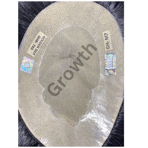 Golden Silk patch for men, 100% Natural Human Hair