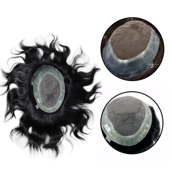 Hair Patch for mens hair wig Golden Australian hair patch 100% Natural Human hair/System/Patch/Wig/Toupee