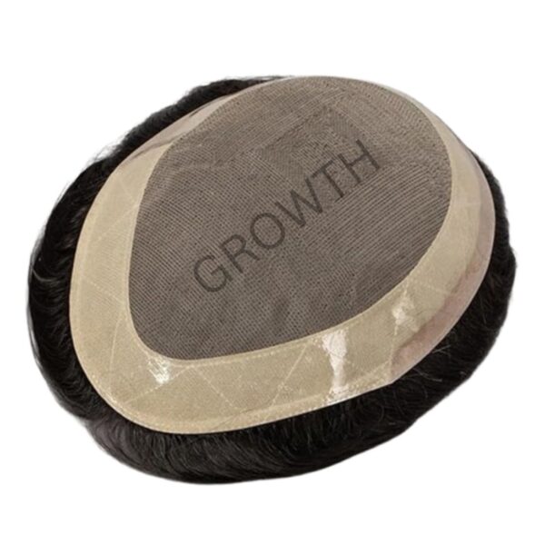 Hair patch for mens hair wig Monofilament, 100% natural human hair