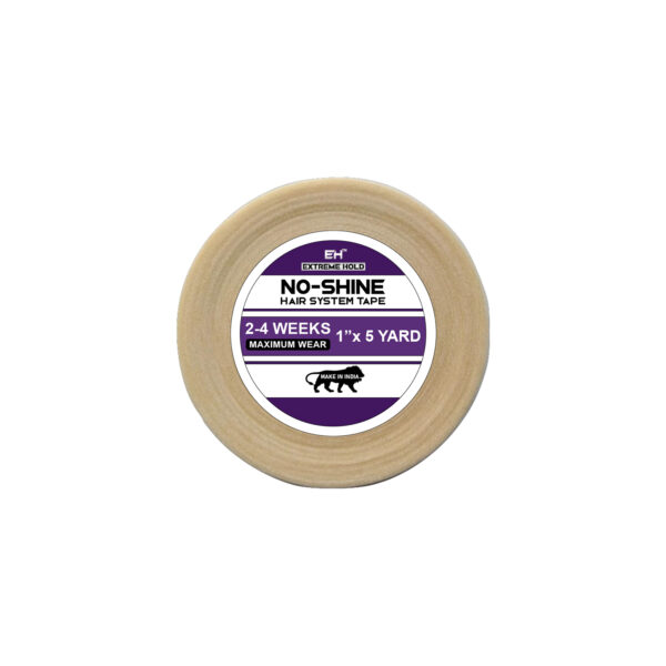 No-Shine Hair System Tape 1"x5 yard White liner Silicon tape for wigs hair patch Hair Accessory Set  (White)