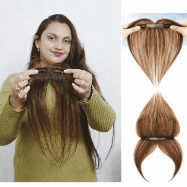 GROWTH 100% Human Hide Short line |For Covering Female's Frontal Head Portion| Hair Extension