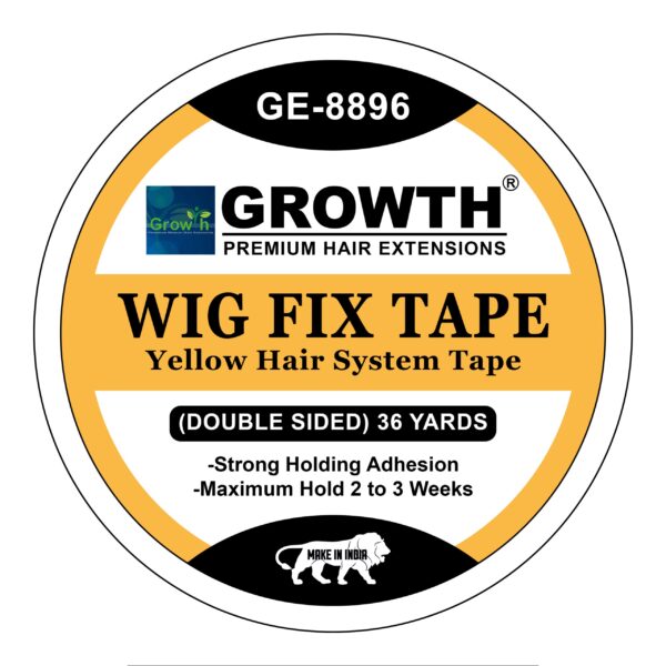 Growth Yellow cotton Tape | Wig Tape | Hair Patch Tape (36 Yard)