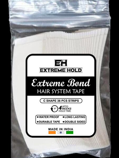 Extreme Hold Semi Dull No Shine Wig Tape Double Sided Transparent No Shine High Adhesive (36 Strips)