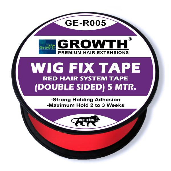 Growth Red Transparent Hair Wigs/Patch Double Sided Tape (5 Meter)
