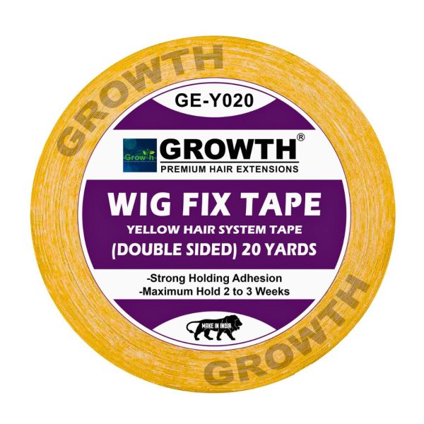 Growth Yellow cotton Tape | Wig Tape | Hair Patch Tape (20 Yard)