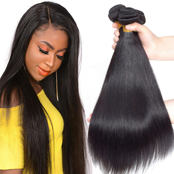 Virgin Remy 100% Human Hair Straight (14'', 100g) Weft Bundle Hair Extension