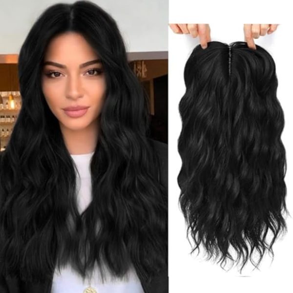 100% Human hair extension for Women, clip is scalp Topper, Lace Based (5X5",) Hair Extension