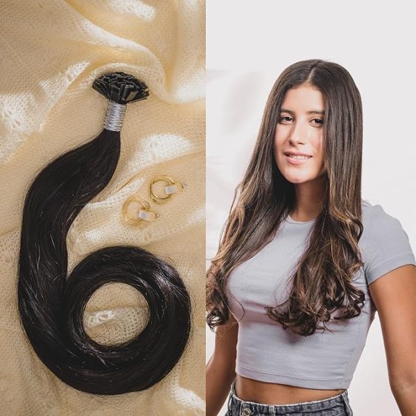 FLAT TIPS Permanent Hair Extensions | 20 Inches | Premium Human Hair Extensions