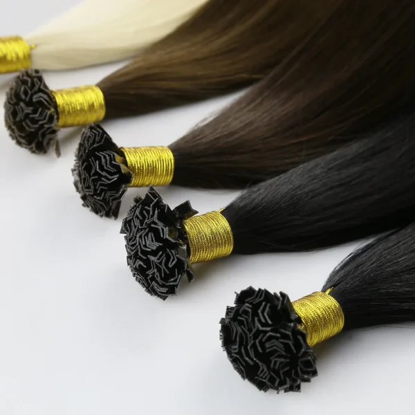 Permanent long hair V-Tip hair extension 100% Real human (28 INCH)