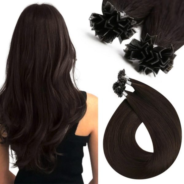 Permanent long hair V-Tip hair extension 100% Real human (26 INCH)