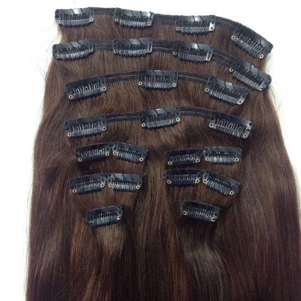 28inch, 100% Original 10pc set Clips on hair for Women & girls blend with your own Hair Extension