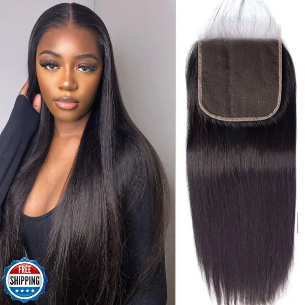 18inch 5x5 100% Virgin Remy Human Hair Top Swiss Lace Closure
