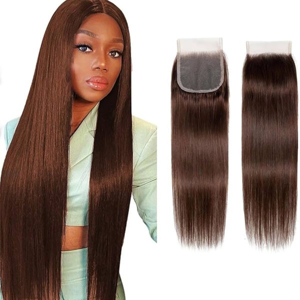 18inch 4x4 100% Virgin Remy Human Hair Top Swiss Lace Closure