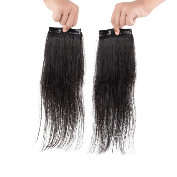 Double Clip100% Human Extensions/14" Streaks For Women and Girls, Hair Extension