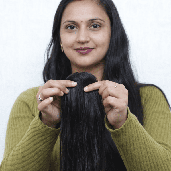 100% Human Hair seamless Clip 20'' Human Streak Side Covers Up Natural Hair Extension