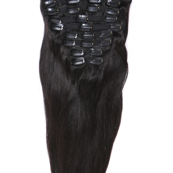 30inch, 100% Original 10pc set Clips on hair for Women & girls blend with your own Hair Extension