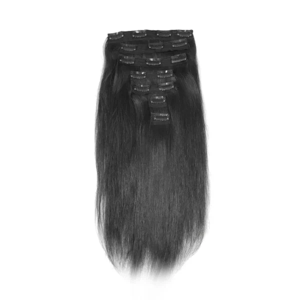 12inch, 100% Original 7pc set Clips on hair for Women & girls blend with your own Hair Extension