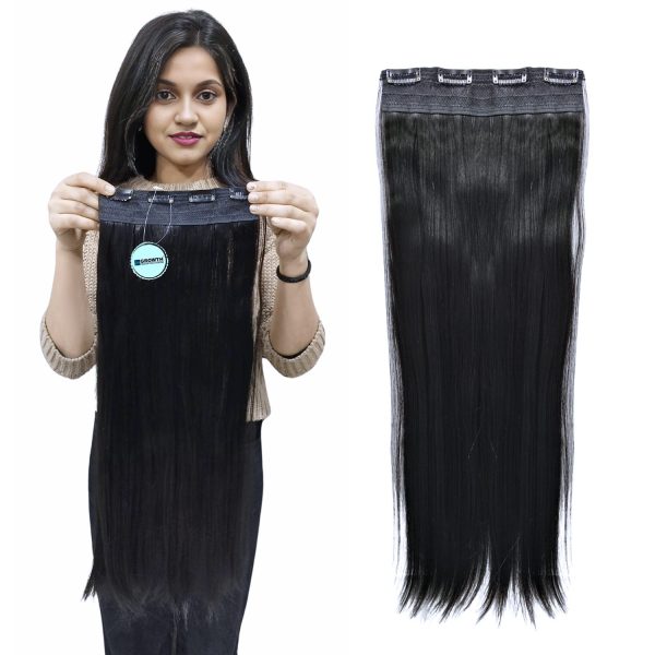 12inch, 100% Original 4pc Clips In Volumizer for Women & girls blend with your own Hair Extension