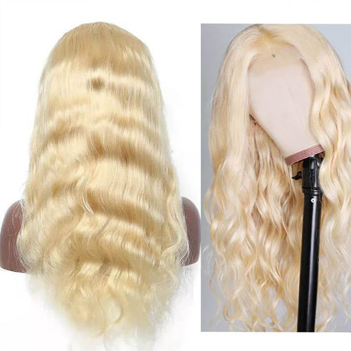 4×4 Top Lace Closure 100% Natural Virgin Remy Human Hair Extension Blond - Image 2