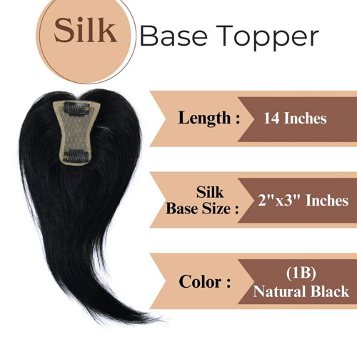 100% Human hair for Women, clip is scalp Topper,Wavy Mini Topper (2×3, 12Inch) - Image 3