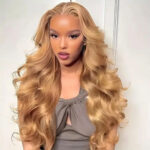 Mono Top Front Wig for Women 100% Virgin Remy Human Hair Wig #613 Blond
