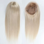 New 100% Human Hair Wig for Women Straight HD Full Lace Frontal Wig Glueless Wig (#613 Blond)