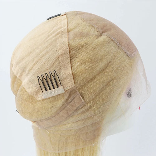 New 100% Human Hair Wig for Women Straight HD Full Lace Frontal Wig Glueless Wig (#613 Blond) - Image 5