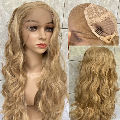 New 100% Human Hair Wig for Women Straight HD Full Lace Frontal Wig Glueless Wig (#613 Blond) - Image 3