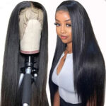 Women’s 26″ Full Wig Remy Human Hair Body Wave Lace Front Human Hair Wigs