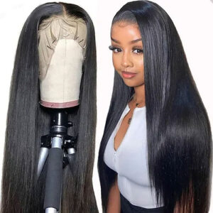 Women’s 26″ Full Wig Remy Human Hair Body Wave Lace Front Human Hair Wigs