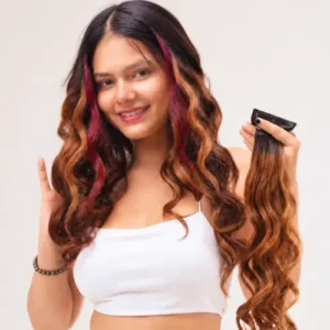 Colourful Double Clip Hair Streak