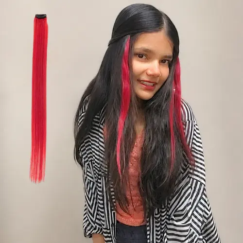 Colourful single Clip Hair Streak - Image 2