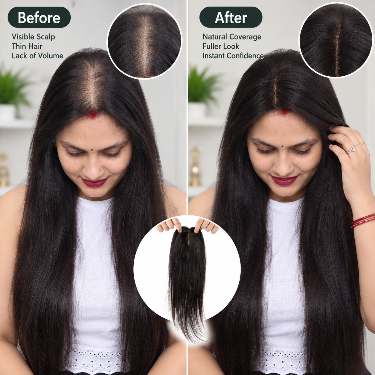 Silk Based Hair Topper | 3x5 - Image 3