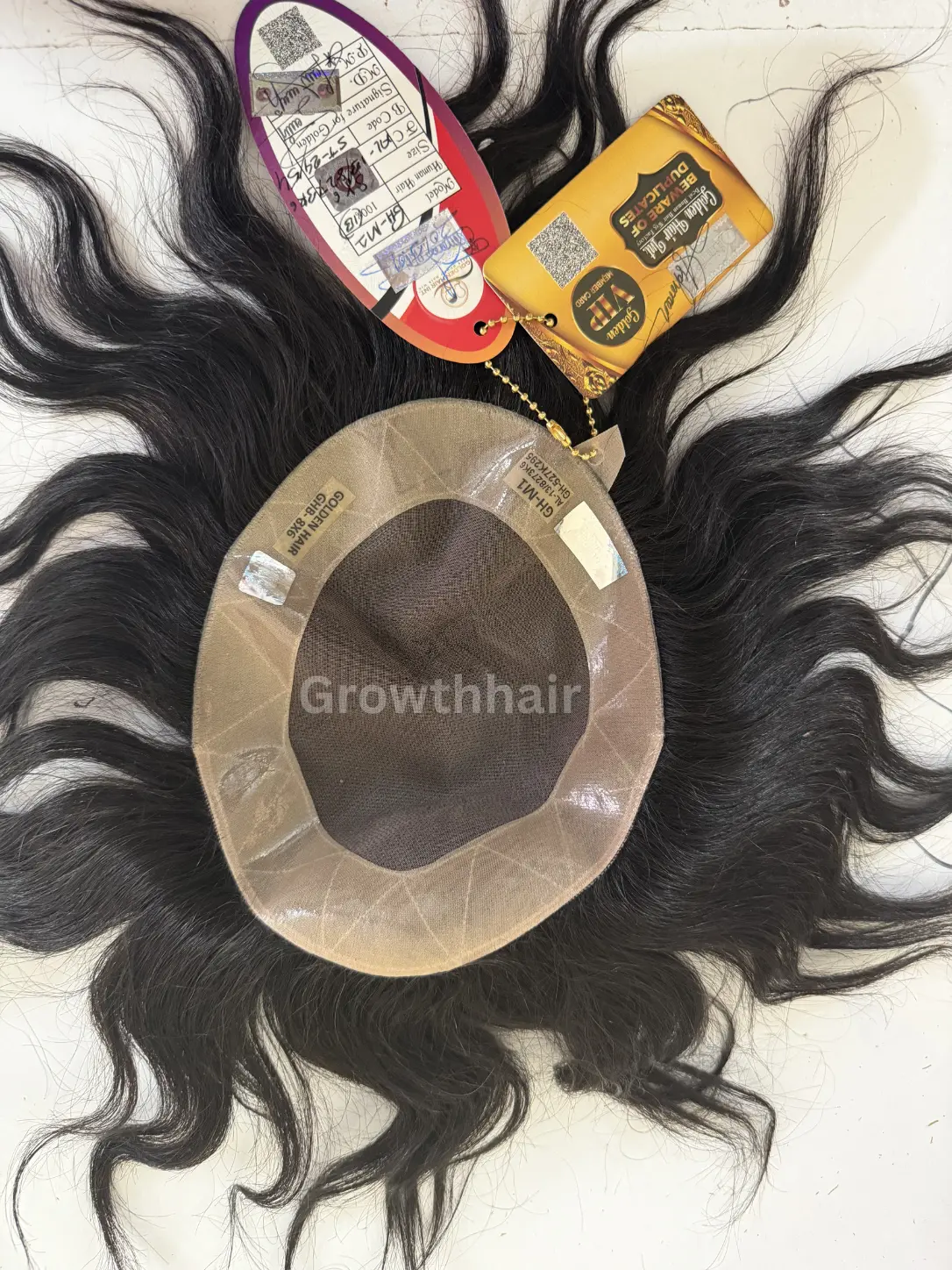 Golden Hair Monofilament | Men's Hair Patch