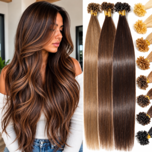 U TIP | Permanent Hair Extensions | Straight | 100% Human Hair