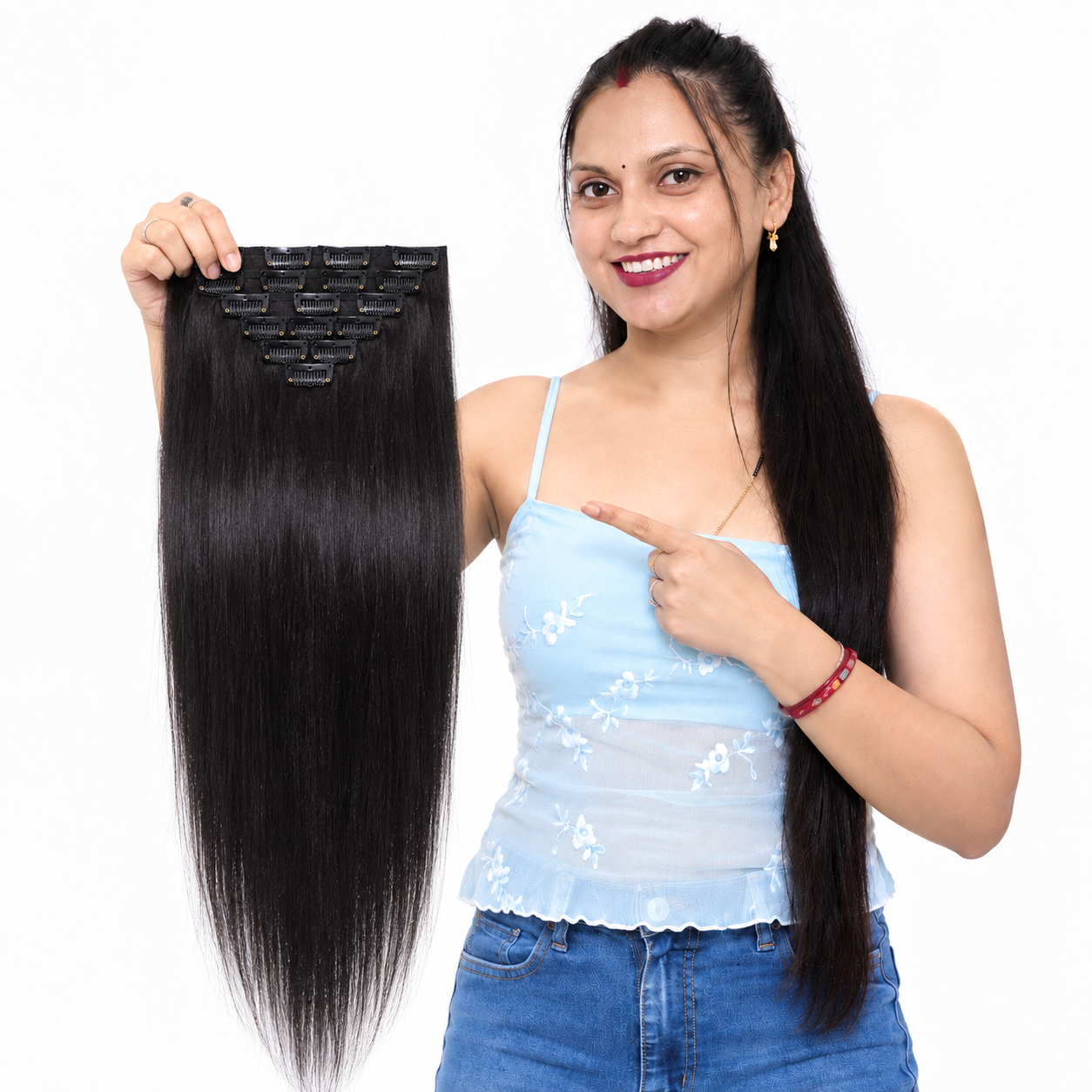Classic | 7 Pcs Clip On Set Hair Extensions