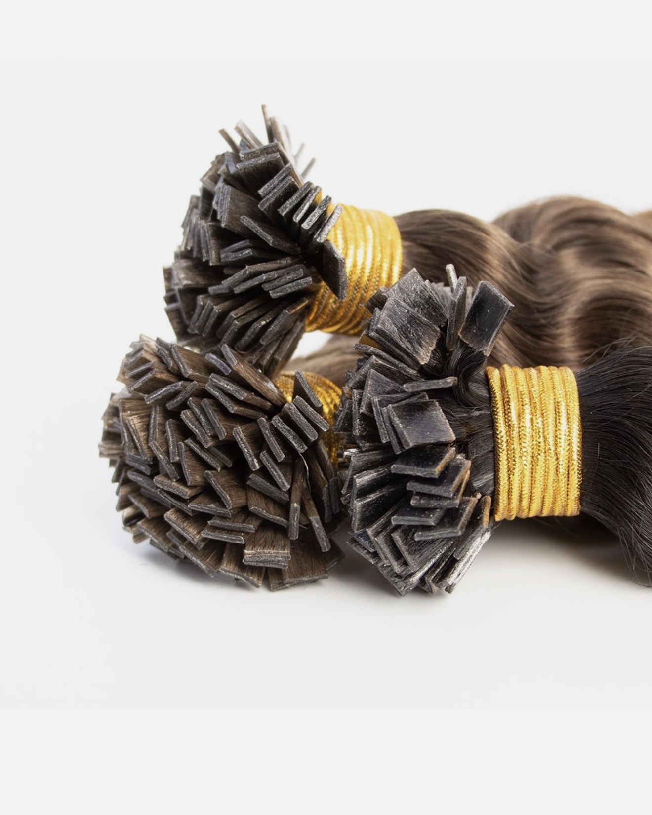 Flat Tip | Permanent Hair Extensions | Curly | 100% Human Hair - Image 2
