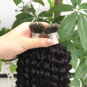Nano Tip   | Permanent Hair Extensions | Curly | 100% Human Hair