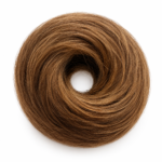 Human Hair | Donut Scrunchies Bun | Light Brown | Growth Hair