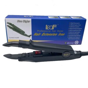 Professional Hair Extension Connector Machine, Keratin Fusion Iron for Hair Extensions, Black